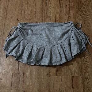 Urban Outfitters Gray Mini Skirt with Ruffles